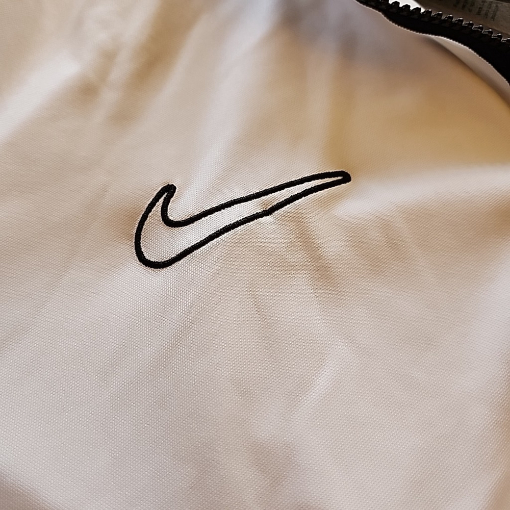 Nike Men's Dri-Fit Slim Fit XL White/Black Track Jacket Full Zip Soccer/Football - Picture 5 of 7